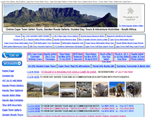 Tablet Screenshot of cape-town-safari-tours.com